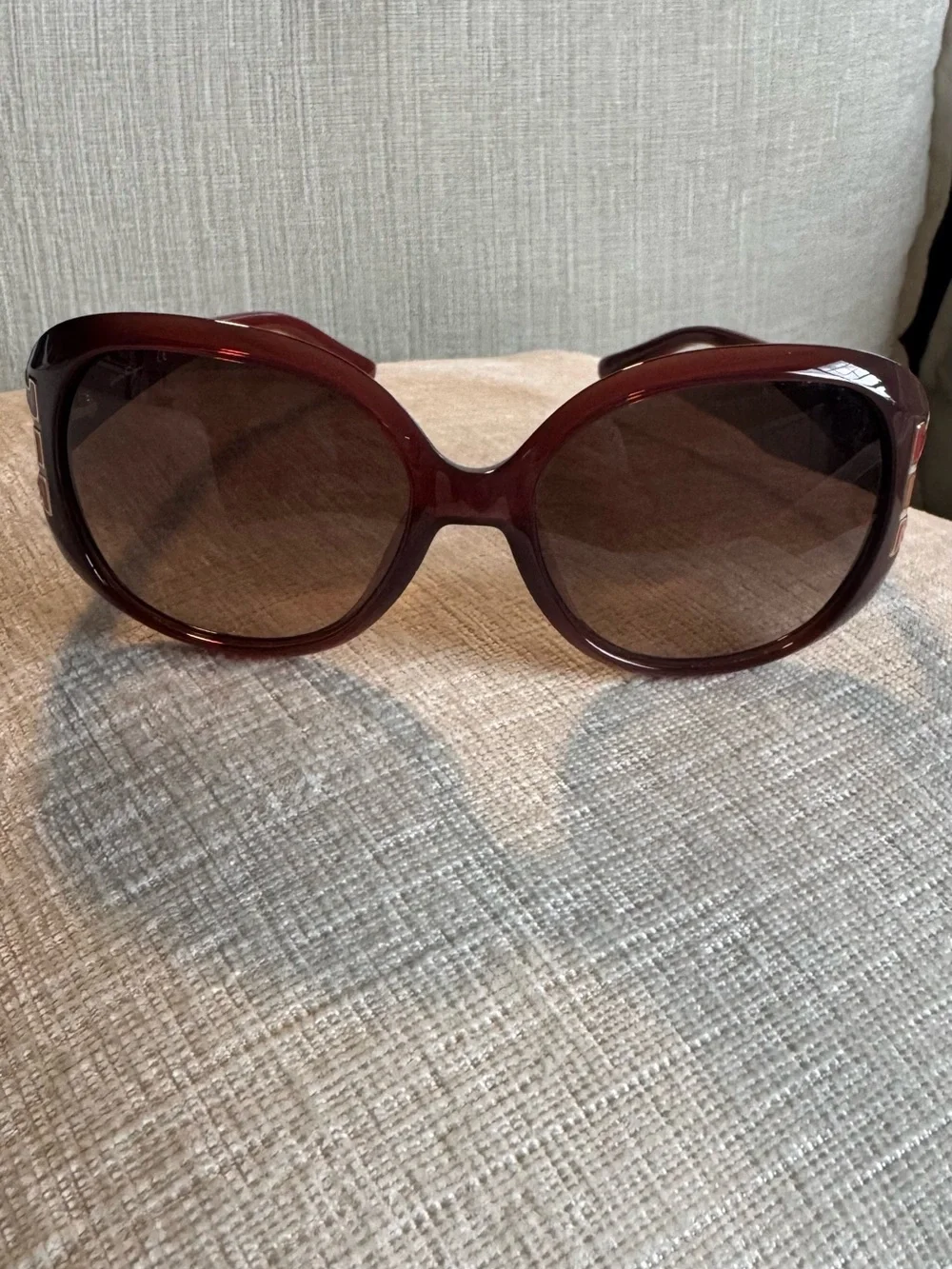 Salvatore Ferragamo SF668S Women’s Oversized Burgundy Gradient Brown Sunglasses